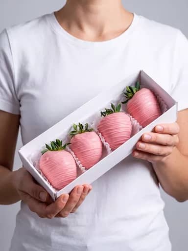 Мини-набор клубники в шоколаде Барби