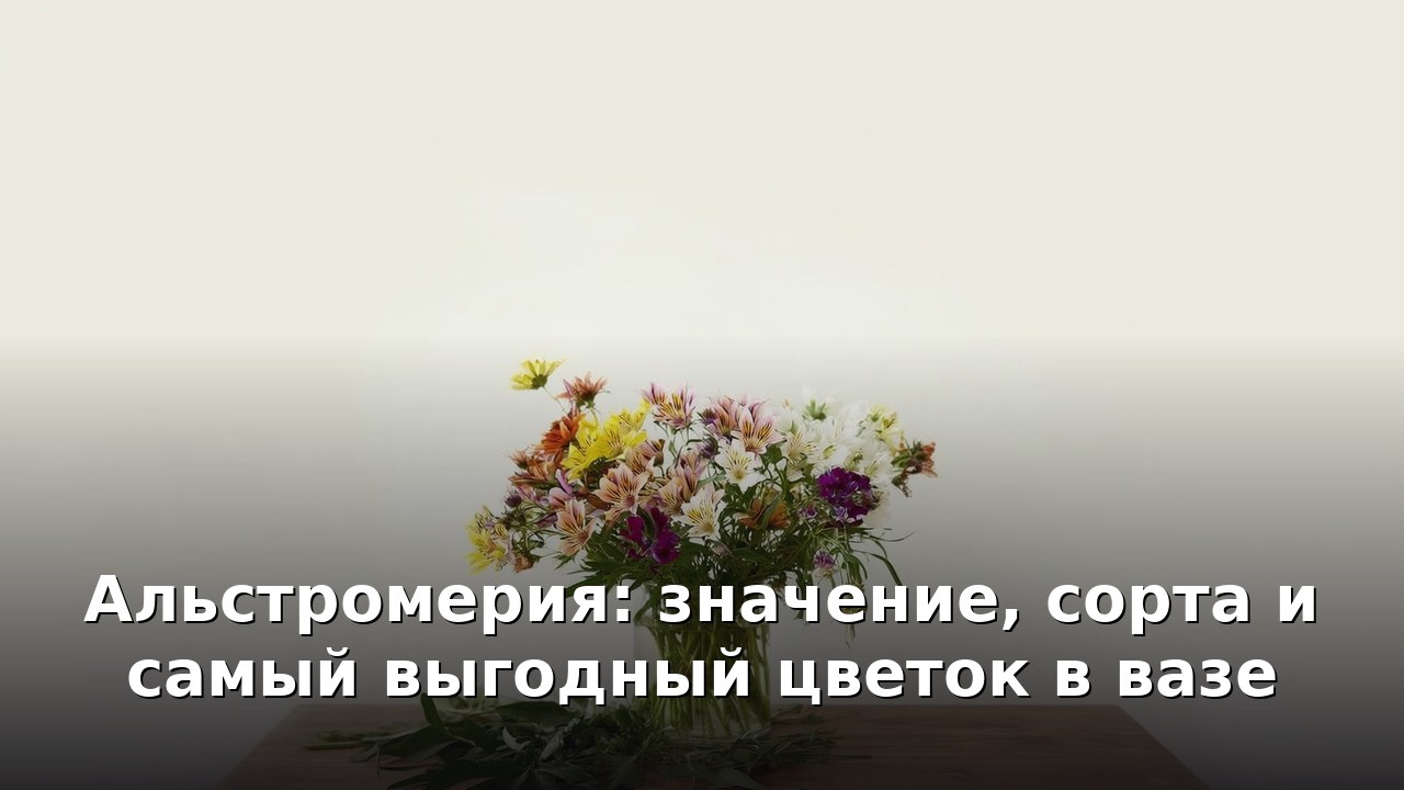 Альстромерия: значение, сорта и самый выгодный цветок в вазе