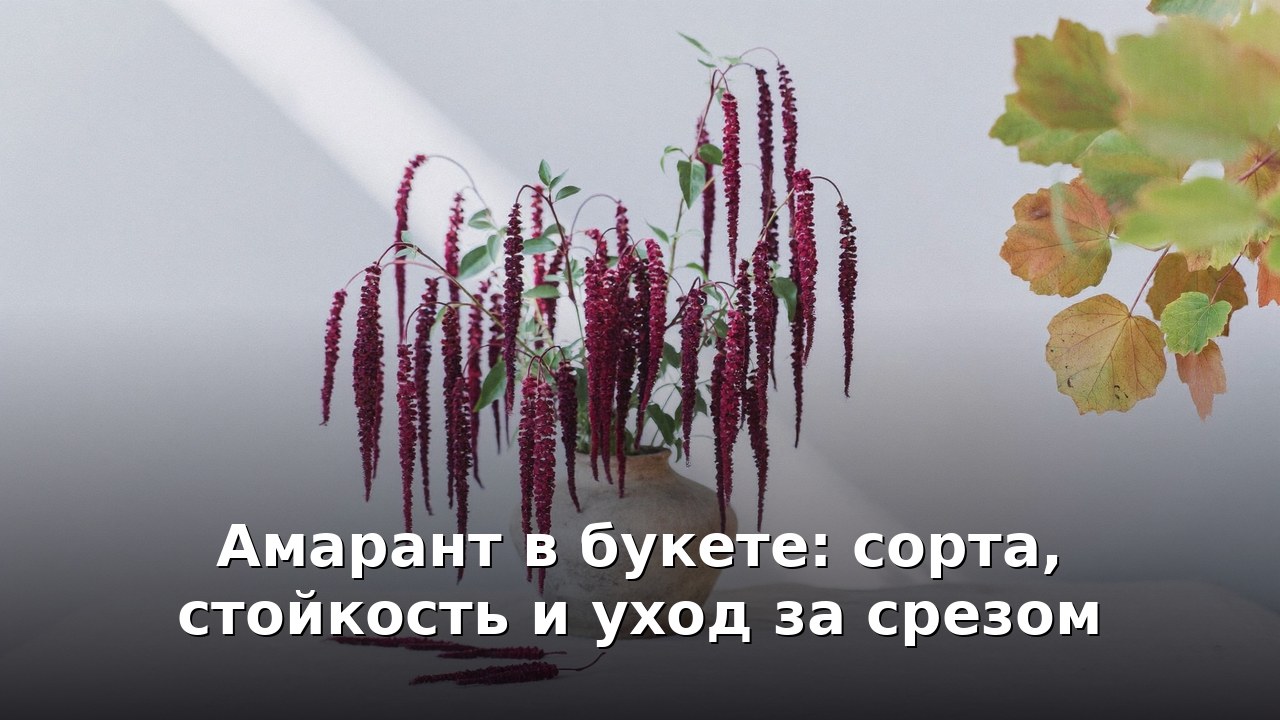Амарант в букете: сорта, стойкость и уход за срезом
