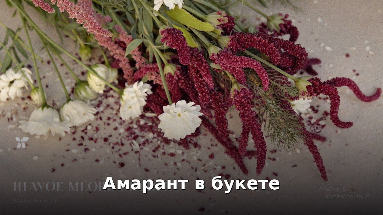 Амарант в букете