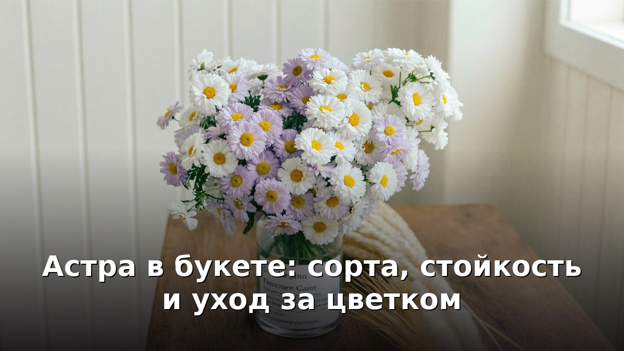 Астра в букете: сорта, стойкость и уход за цветком