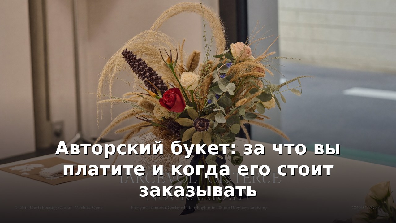 Авторский букет: за что вы платите и когда его стоит заказывать