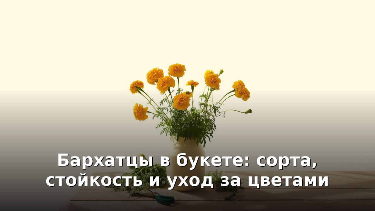 Бархатцы в букете: сорта, стойкость и уход за цветами