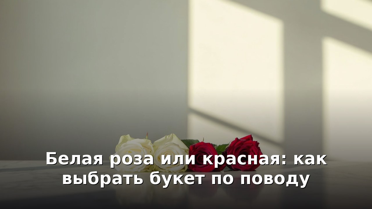 Белая роза или красная: как выбрать букет по поводу