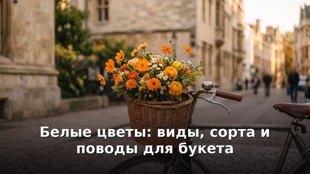 Белые цветы: виды, сорта и поводы для букета