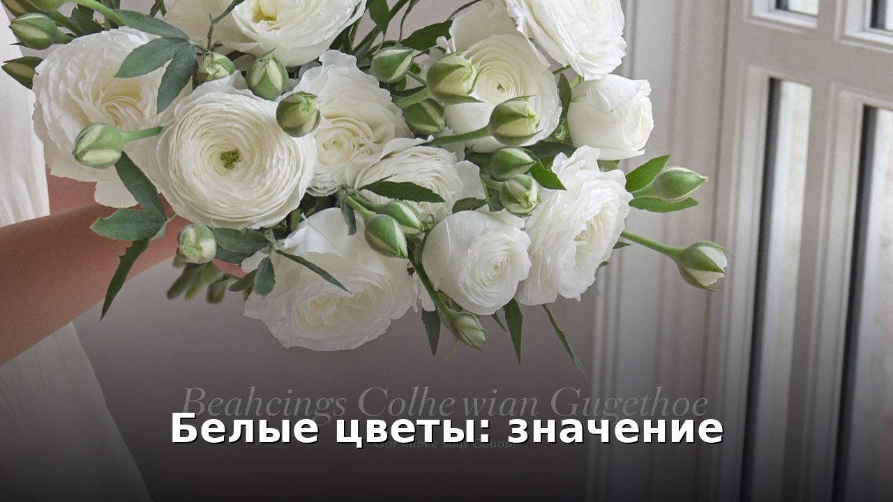 Белые цветы: значение