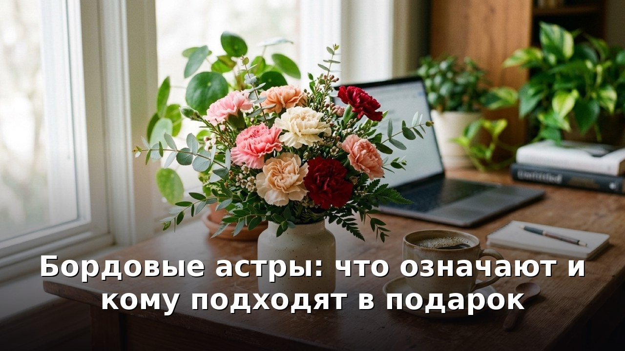 Бордовые астры: что означают и кому подходят в подарок