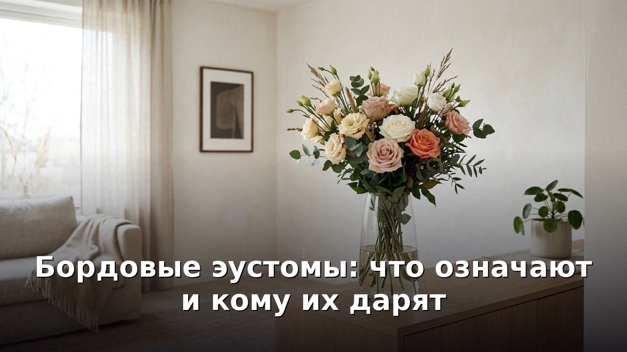 Бордовые эустомы: что означают и кому их дарят
