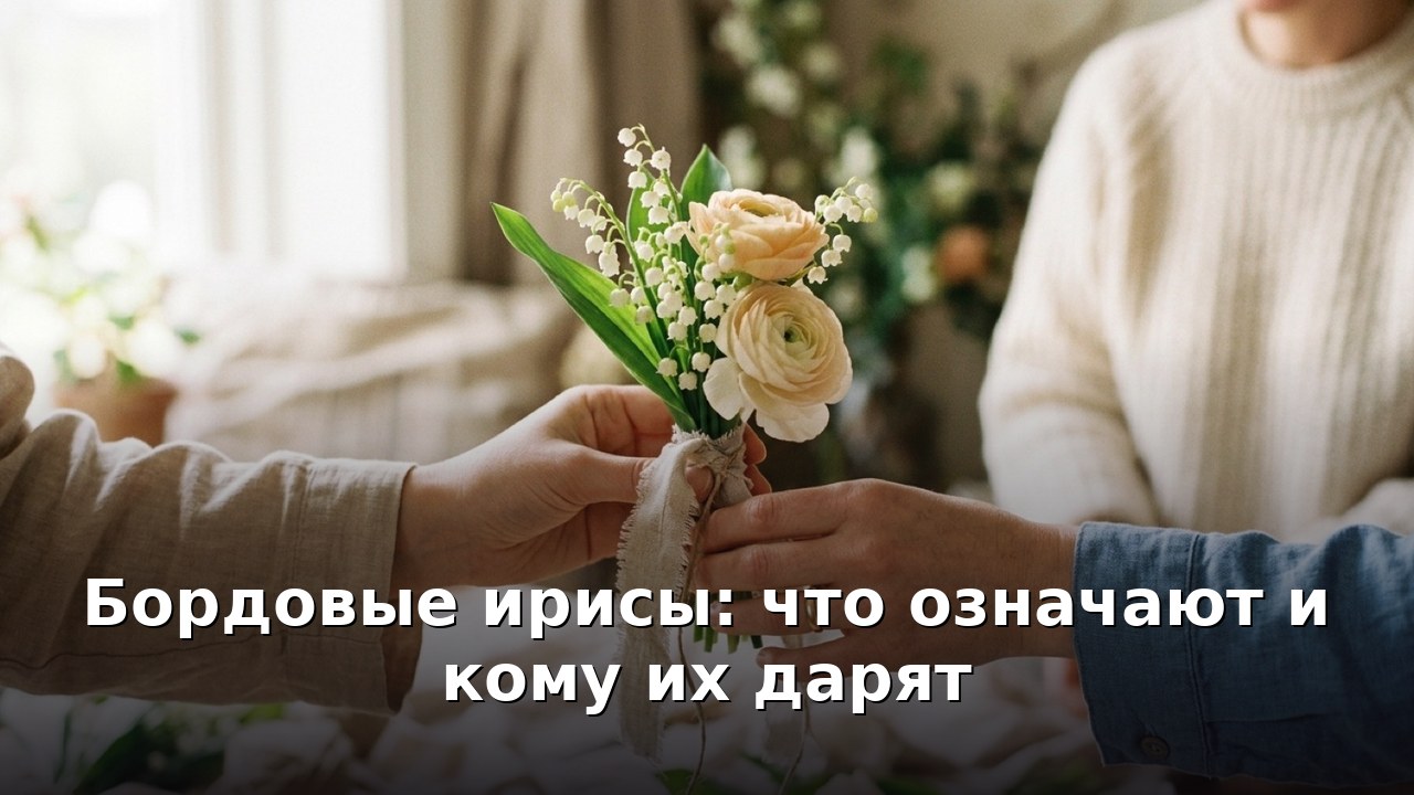 Бордовые ирисы: что означают и кому их дарят