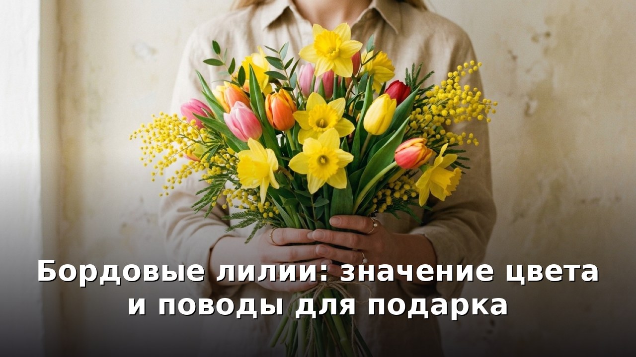 Бордовые лилии: значение цвета и поводы для подарка