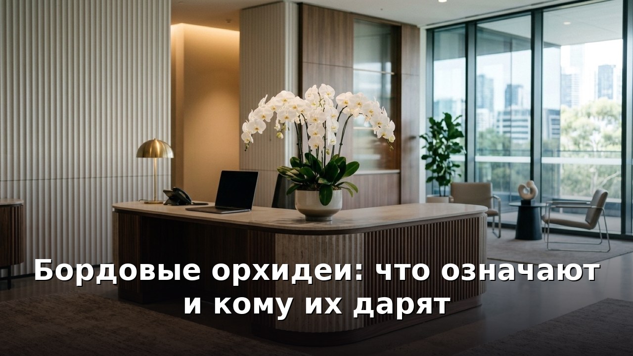 Бордовые орхидеи: что означают и кому их дарят