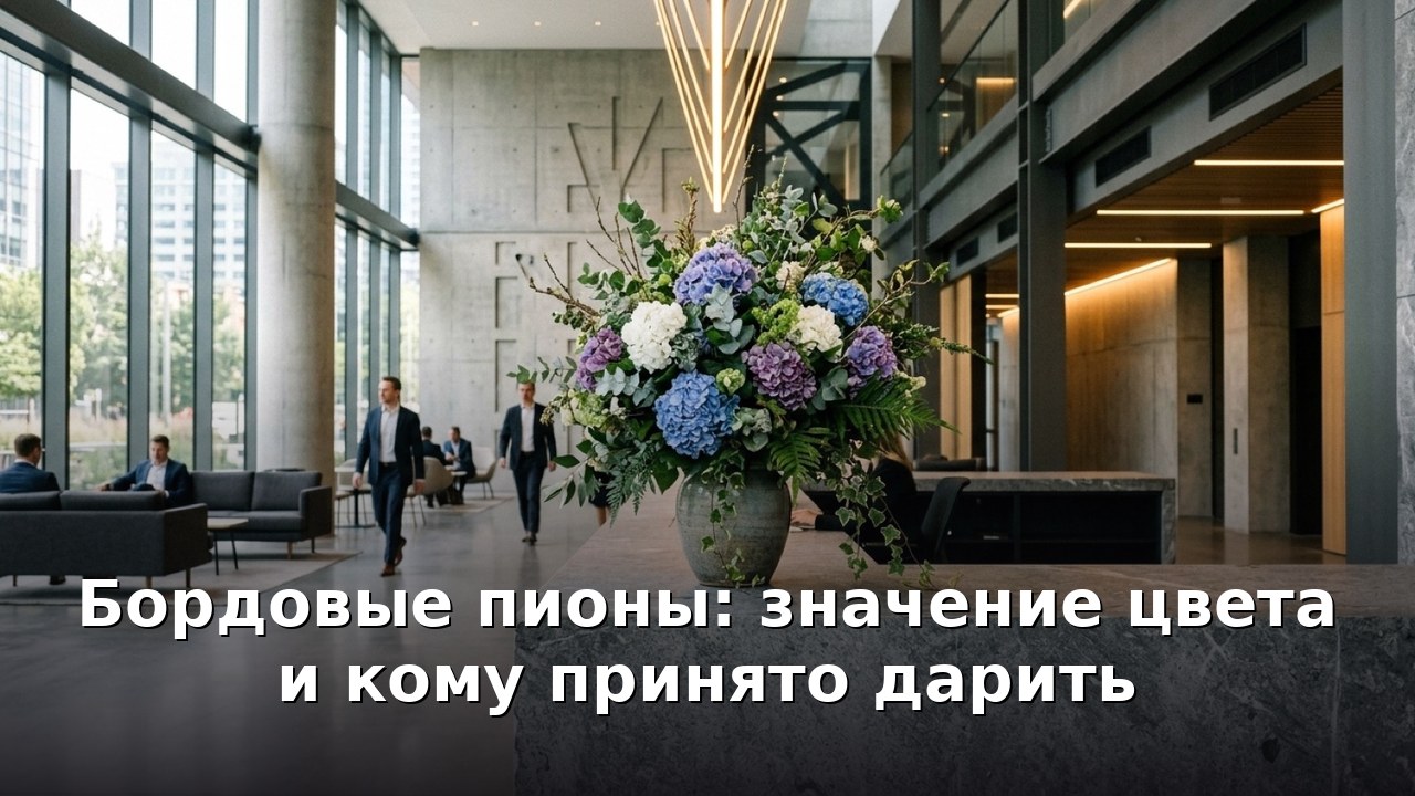Бордовые пионы: значение цвета и кому принято дарить