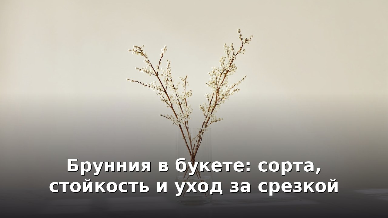Брунния в букете: сорта, стойкость и уход за срезкой