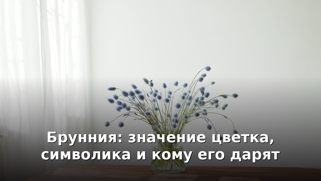 Брунния: значение цветка, символика и кому его дарят