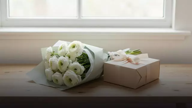 Букет белых ранункулюсов в подарок: что выбрать для мамы и для девушки