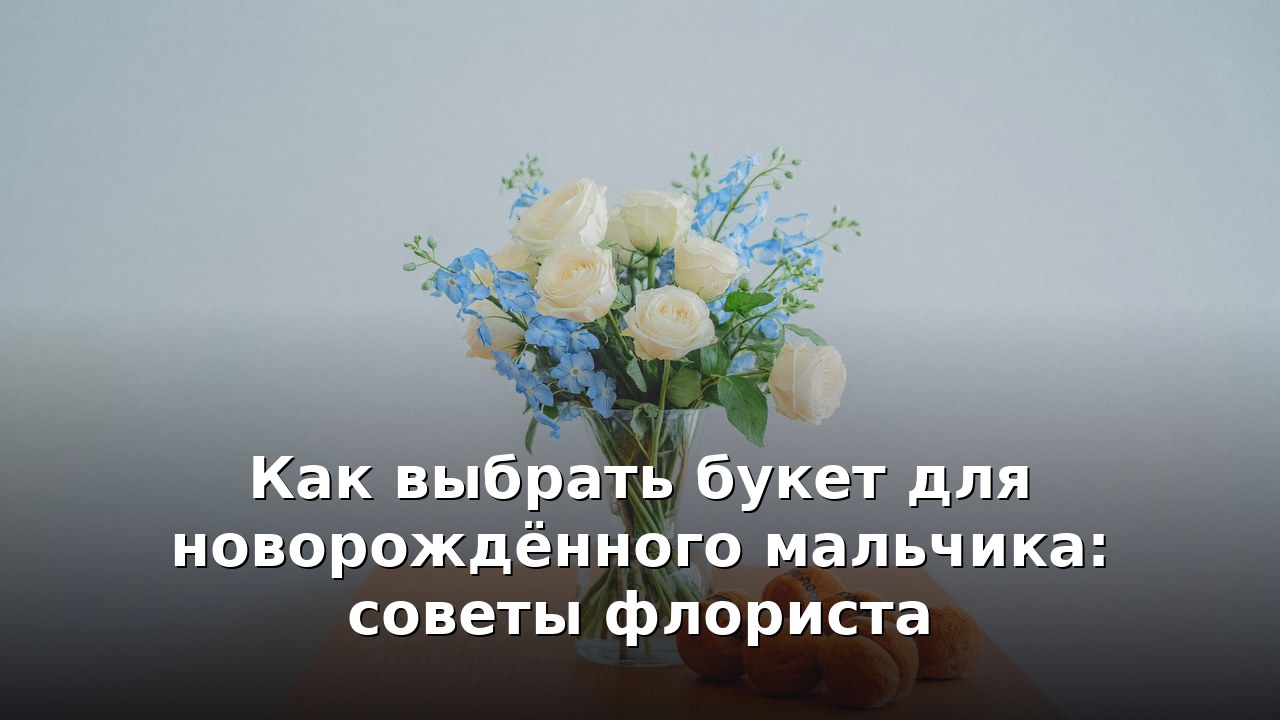 Как выбрать букет для новорождённого мальчика: советы флориста