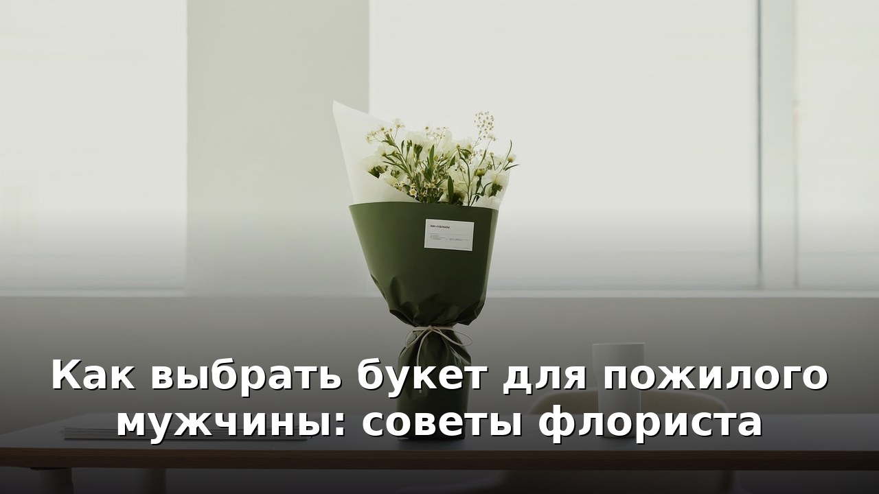 Как выбрать букет для пожилого мужчины: советы флориста
