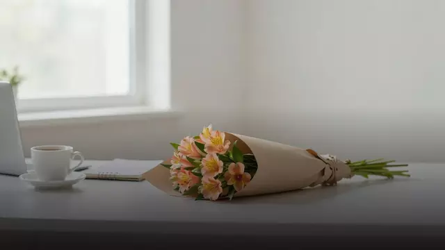 Букет из альстромерий коллеге на день рождения