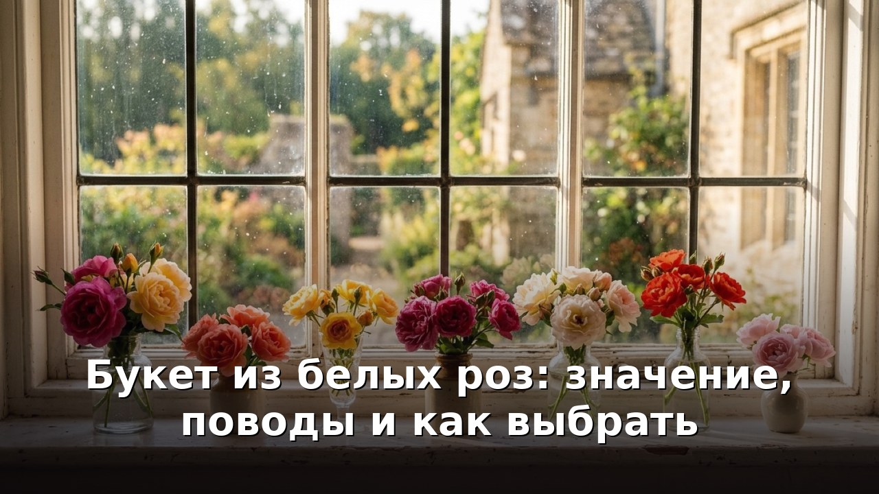 Букет из белых роз: значение, поводы и как выбрать