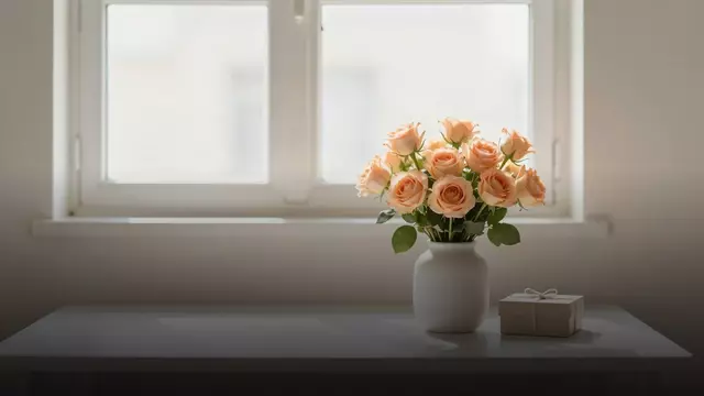 Букет из французских роз коллеге на день рождения