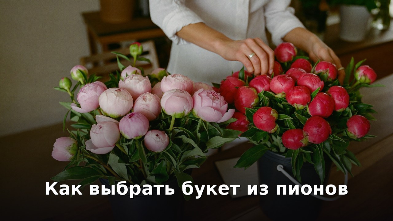 Как выбрать букет из пионов