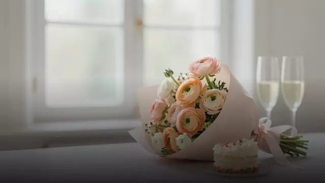 Букет из ранункулюсов на юбилей: какой выбрать и сколько стоит