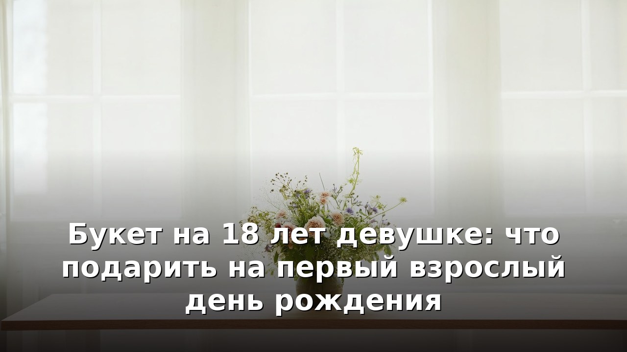 Букет на 18 лет девушке: что подарить на первый взрослый день рождения