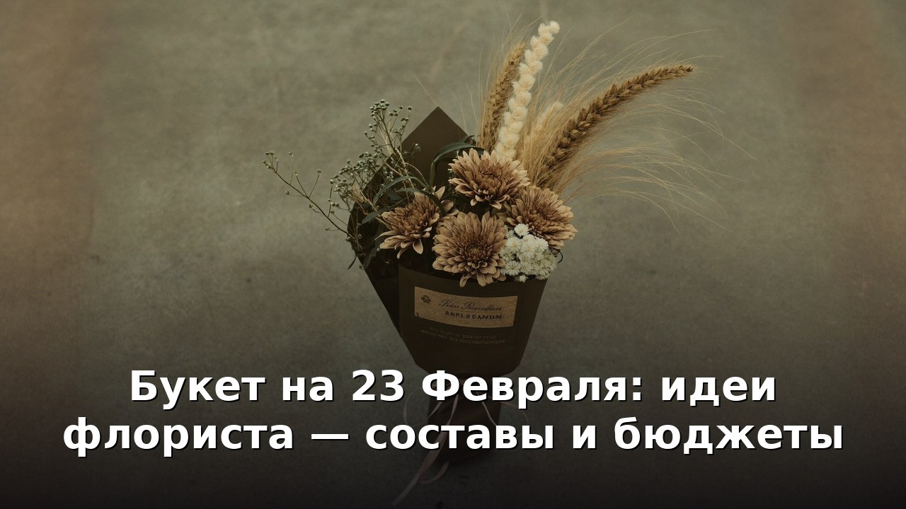 Букет на 23 Февраля: идеи флориста — составы и бюджеты