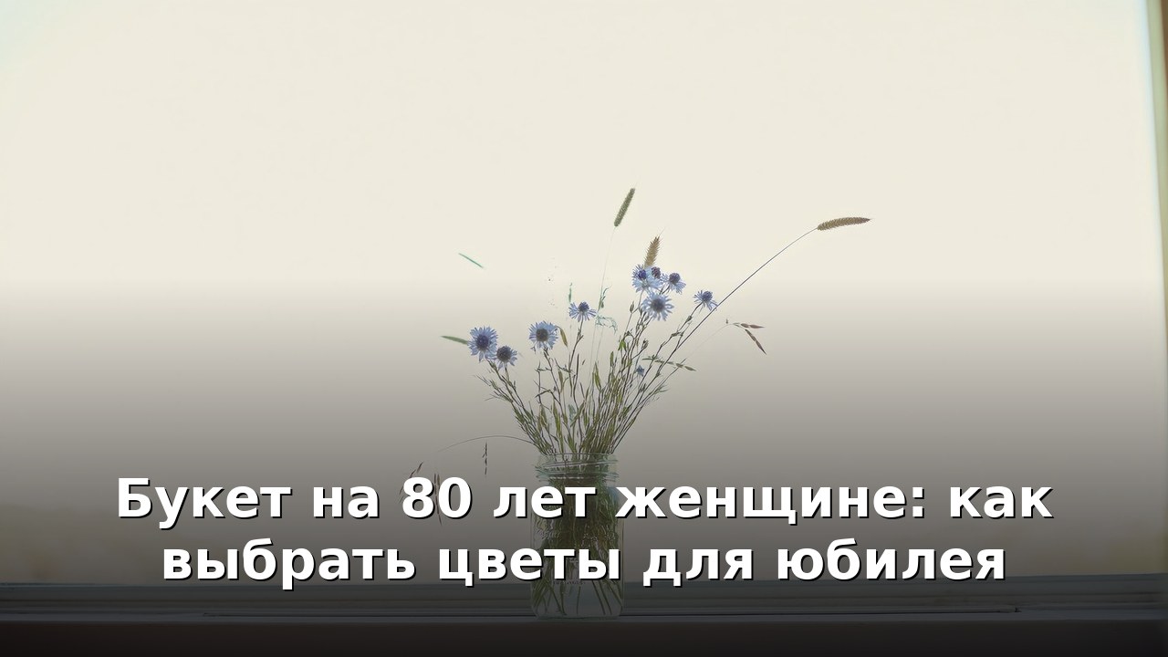 Букет на 80 лет женщине: как выбрать цветы для юбилея