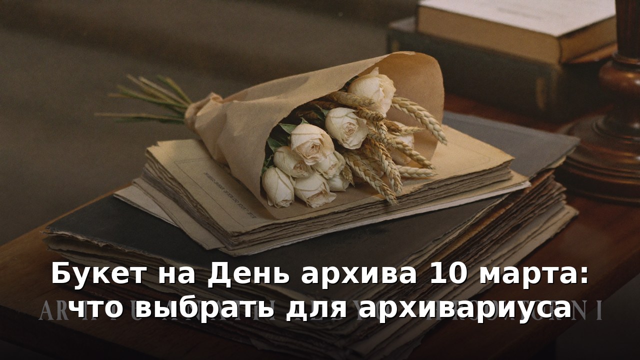 Букет на День архива 10 марта: что выбрать для архивариуса