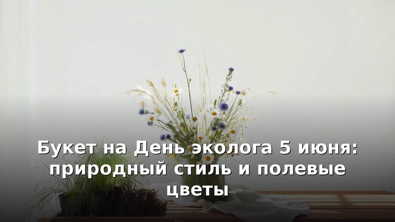 Букет на День эколога 5 июня: природный стиль и полевые цветы
