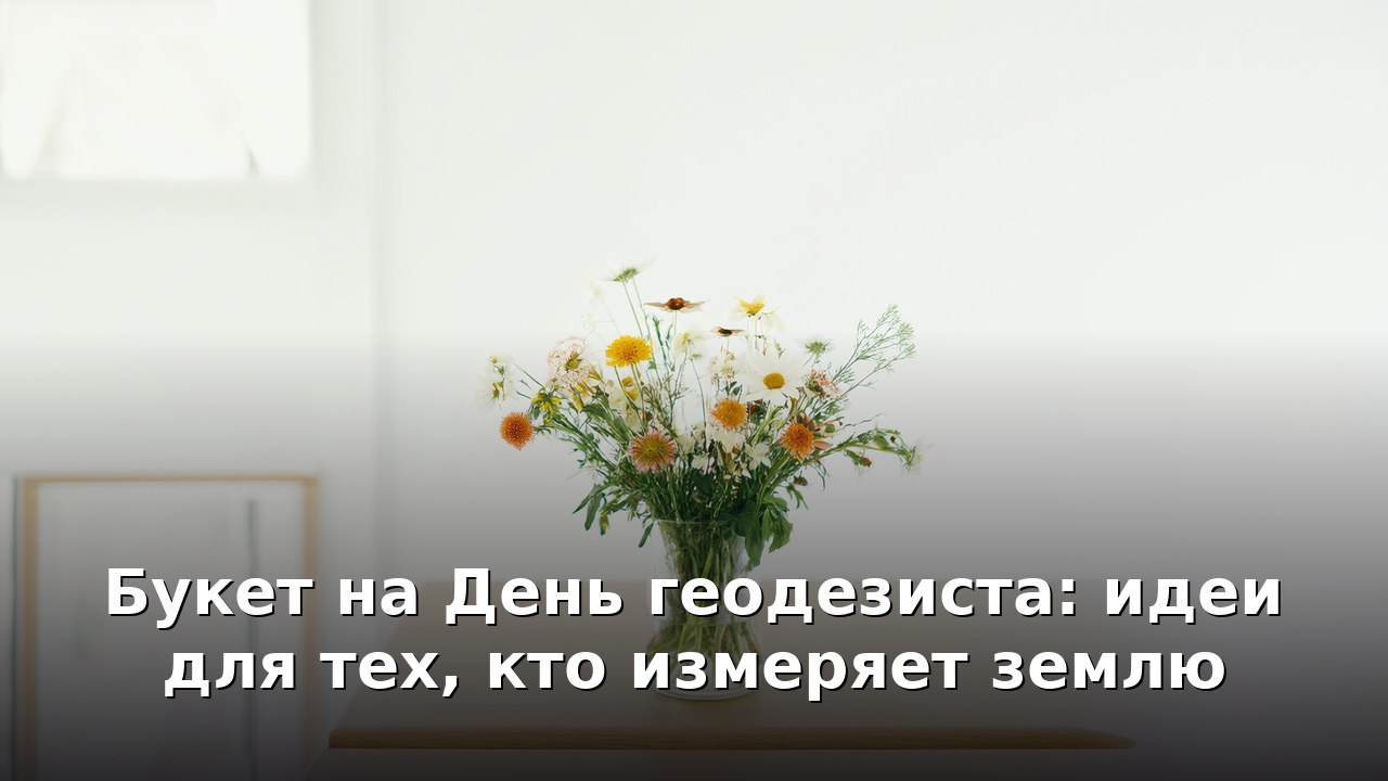 Букет на День геодезиста: идеи для тех, кто измеряет землю