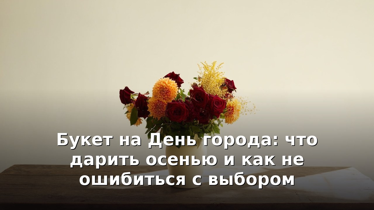 Букет на День города: что дарить осенью и как не ошибиться с выбором