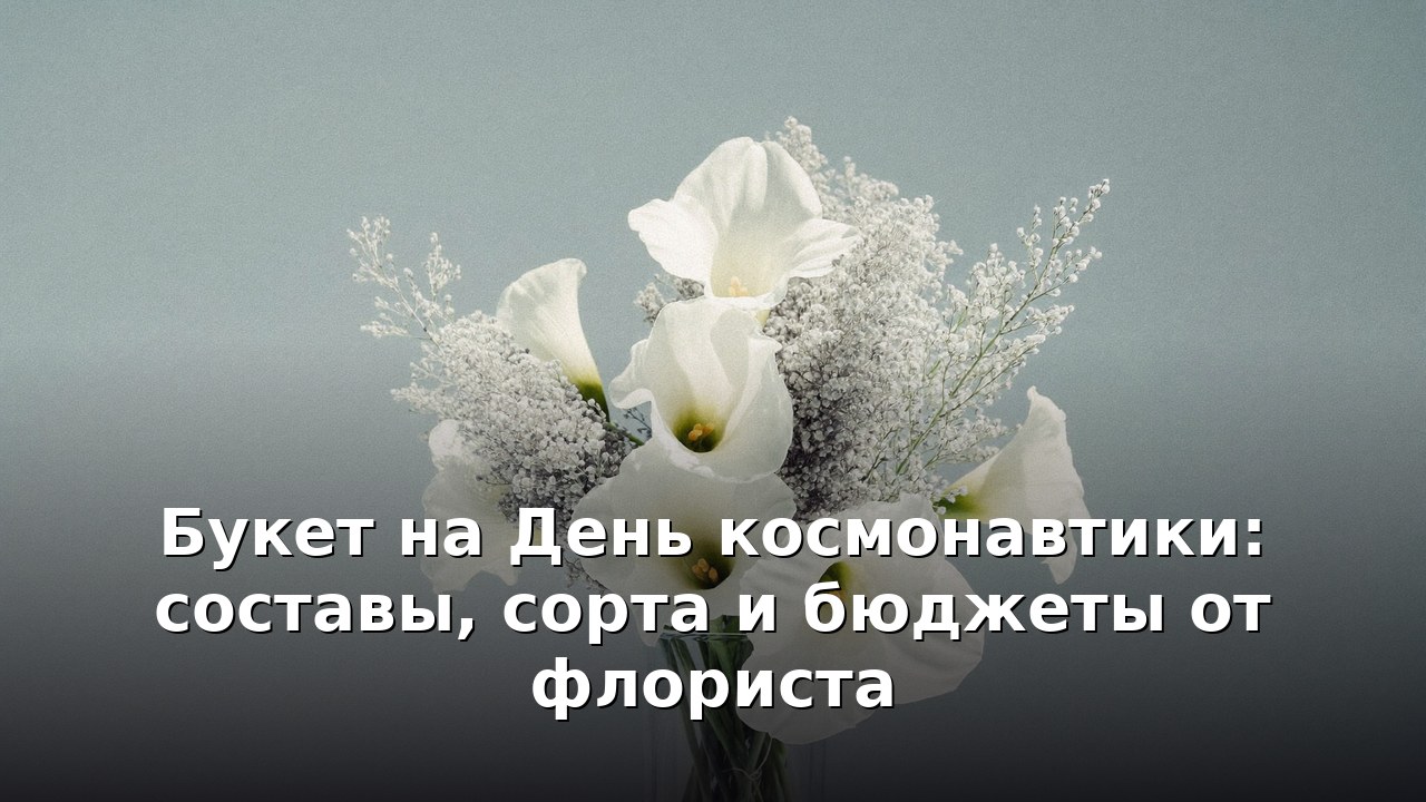Букет на День космонавтики: составы, сорта и бюджеты от флориста