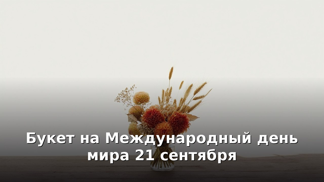 Букет на Международный день мира 21 сентября