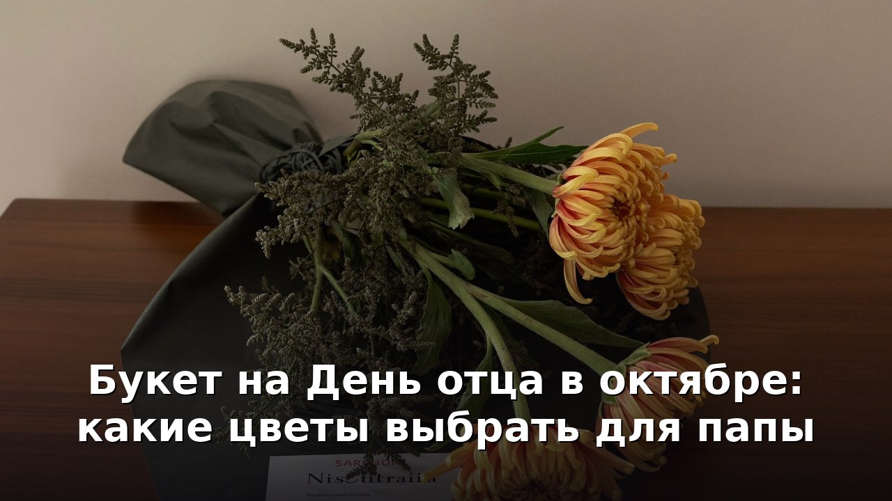 Букет на День отца в октябре: какие цветы выбрать для папы