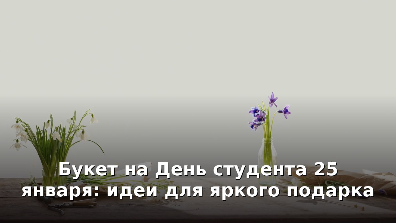 Букет на День студента 25 января: идеи для яркого подарка