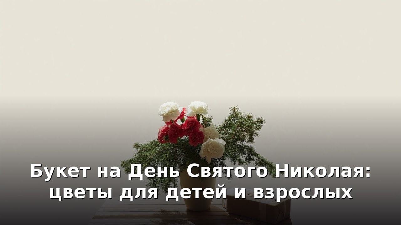 Букет на День Святого Николая: цветы для детей и взрослых