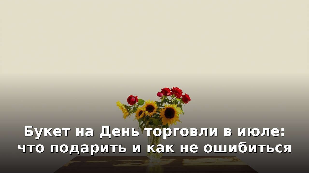 Букет на День торговли в июле: что подарить и как не ошибиться