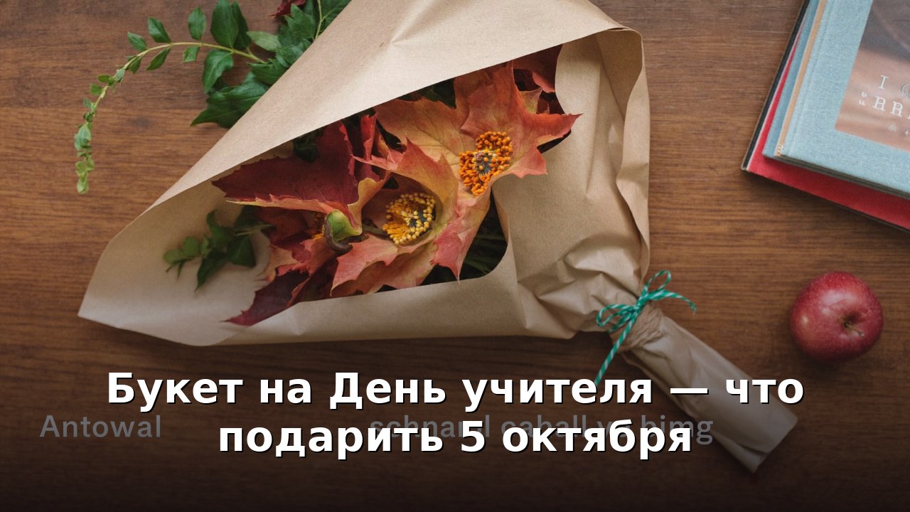Букет на День учителя — что подарить 5 октября