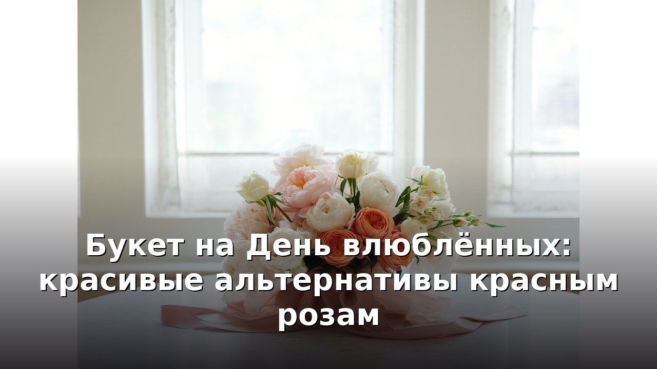 Букет на День влюблённых: красивые альтернативы красным розам