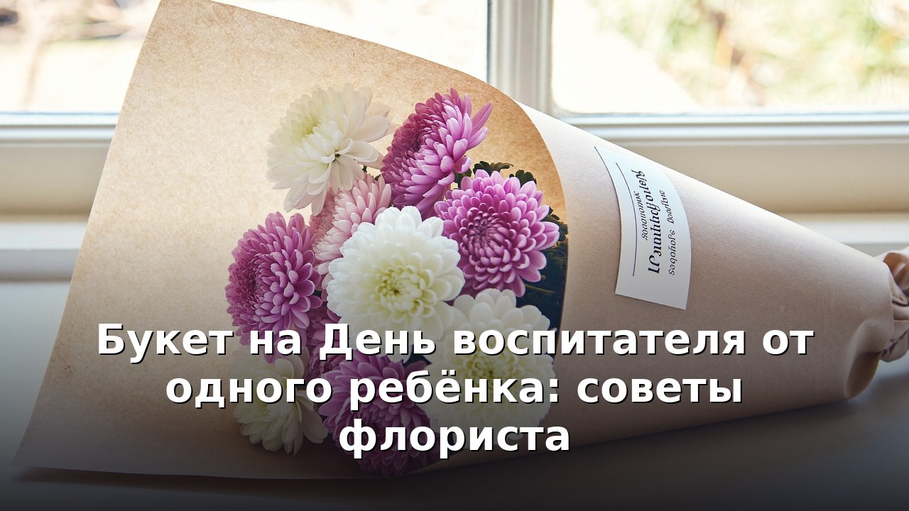 Букет на День воспитателя от одного ребёнка: советы флориста