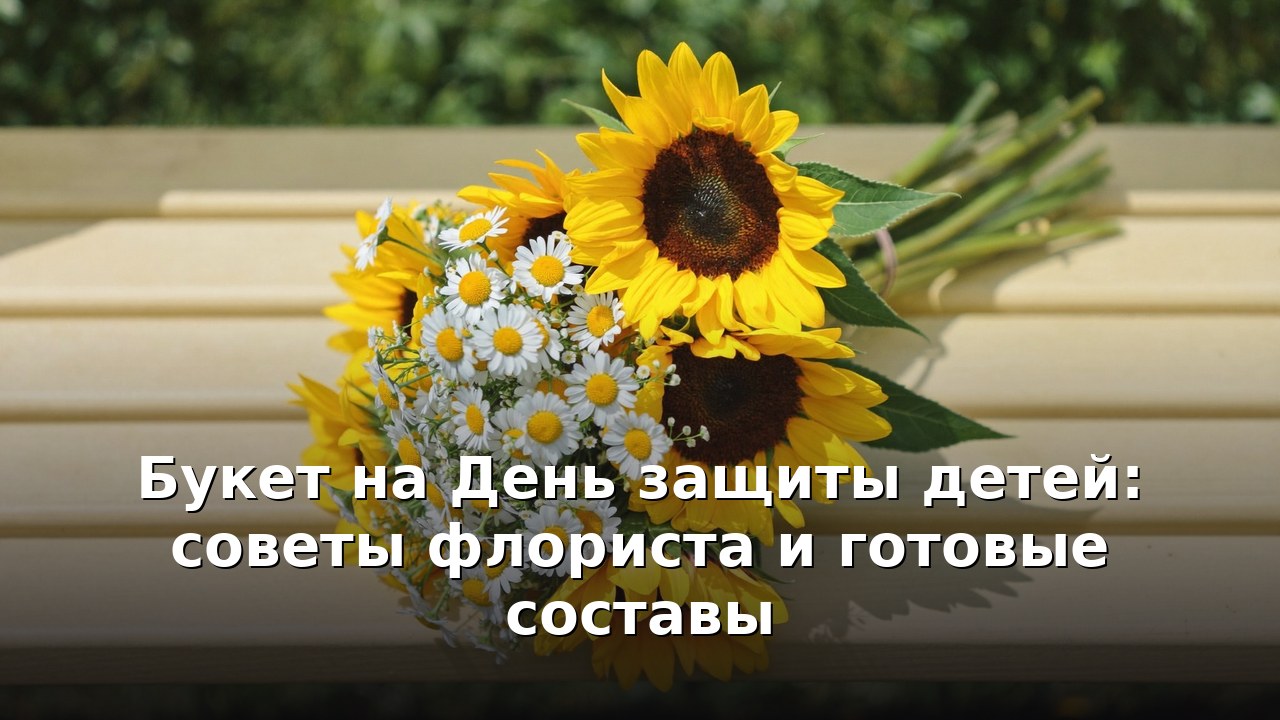 Букет на День защиты детей: советы флориста и готовые составы