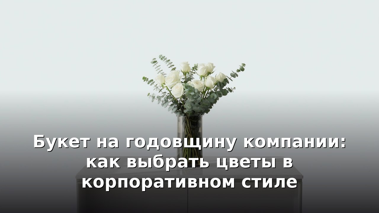 Букет на годовщину компании: как выбрать цветы в корпоративном стиле