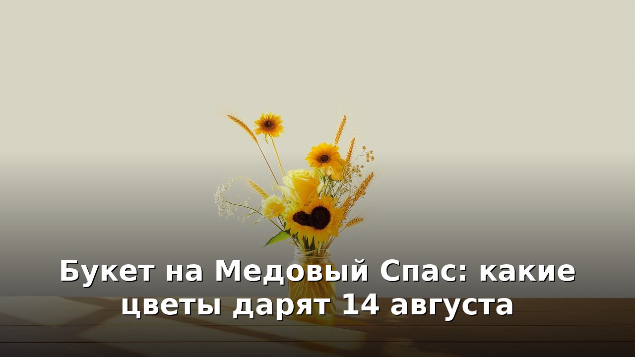 Букет на Медовый Спас: какие цветы дарят 14 августа
