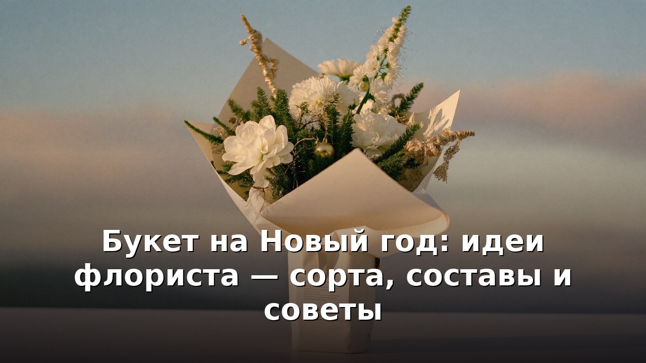Букет на Новый год: идеи флориста — сорта, составы и советы