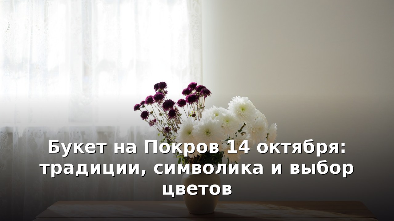 Букет на Покров 14 октября: традиции, символика и выбор цветов