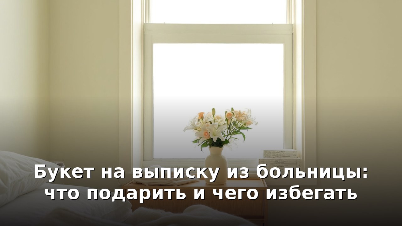 Букет на выписку из больницы: что подарить и чего избегать