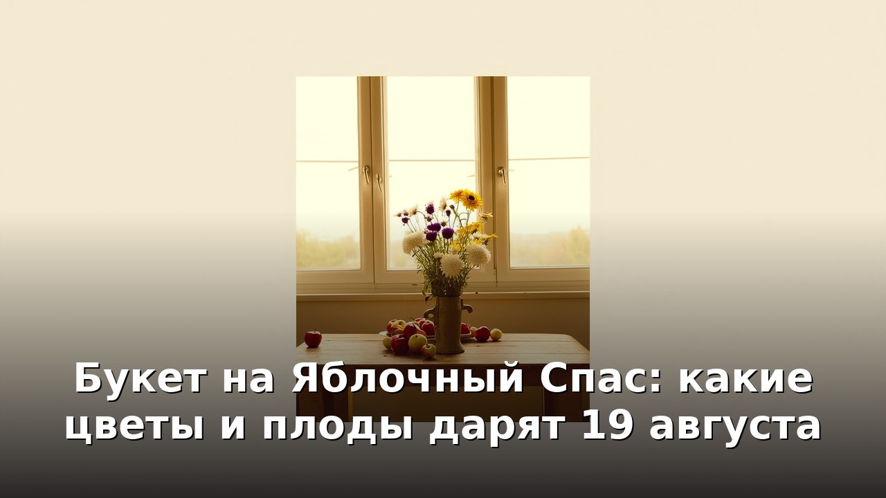 Букет на Яблочный Спас: какие цветы и плоды дарят 19 августа