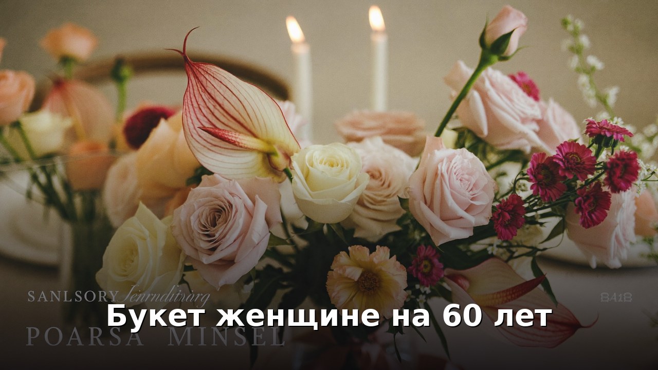 Букет женщине на 60 лет